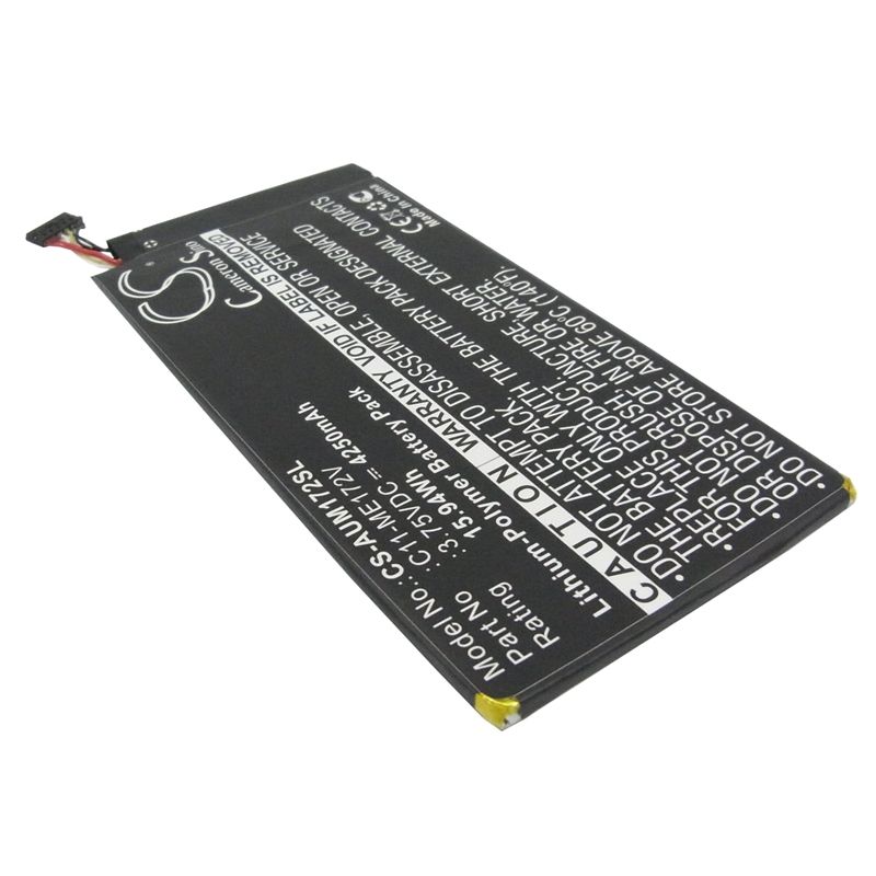 Li-Polymer Battery fits Asus, Fonepad 7", K004, Me172 3.75V, 4250mAh Tablet Cameron Sino Technology Limited