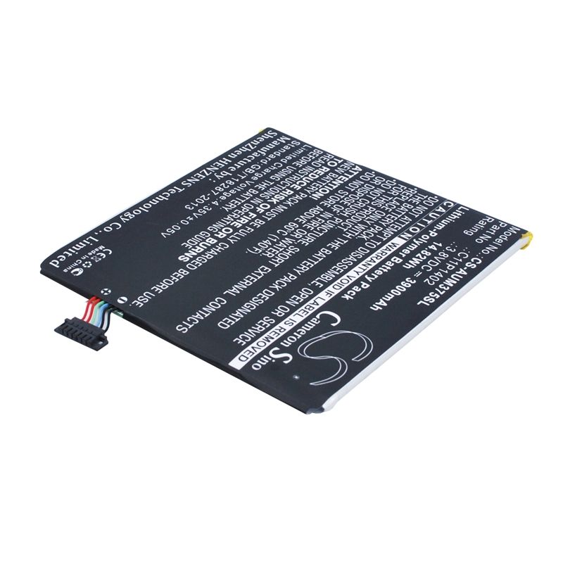Li-Polymer Battery fits Asus, Fe375cg, Fe375cxg, K019 3.8V, 3900mAh Tablet Cameron Sino Technology Limited