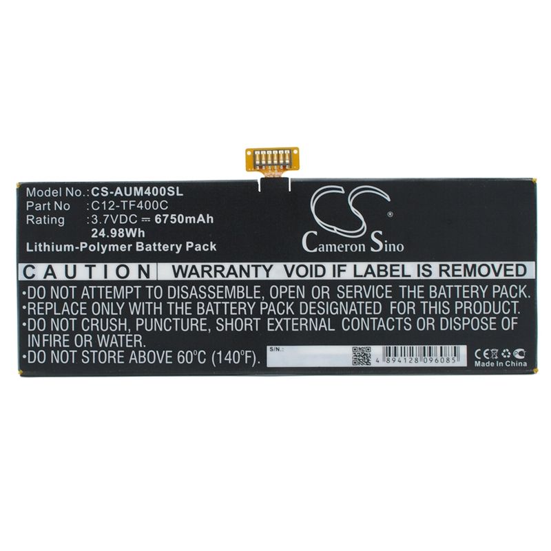 Li-polymer Battery Fits Asus, Tf303cl, Tf303cl 1d, Tf303cl 1g 3.7v, 6750mah Tablet Cameron Sino Technology Limited