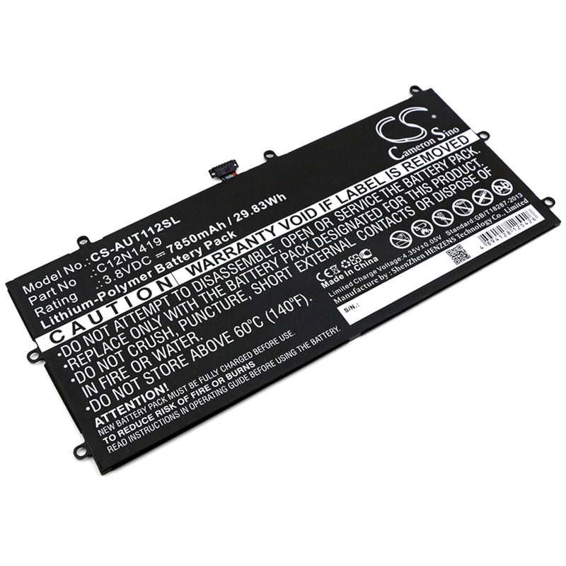 Li-Polymer Battery fits Asus, Transformer Book T100 Chi, Transformer Book T100chi-fg003b 3.8V, 7850mAh Tablet Cameron Sino Technology Limited