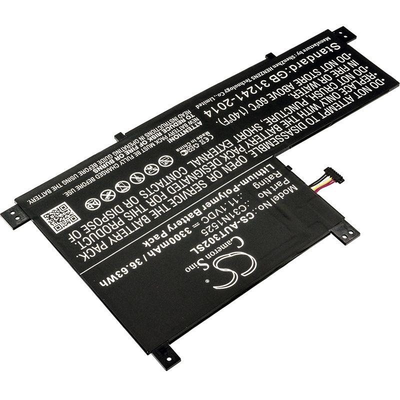 Li-Polymer Battery fits Asus, T302chi-2c, Transformer Book T302, Transformer Book T302ca 11.1V, 3300mAh Tablet Cameron Sino Technology Limited