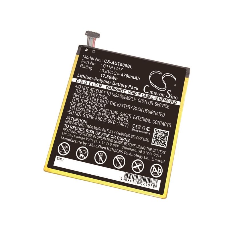 Li-Polymer Battery fits Asus, Ansformer Book T90 Chi, Transformer Book T90 3.8V, 4700mAh Tablet Cameron Sino Technology Limited