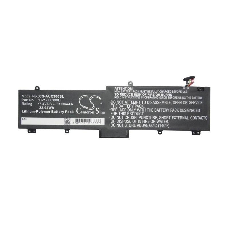 Li-Polymer Battery fits Asus, Transformer Book Tx300, Transformer Book Tx300c 7.4V, 3100mAh Tablet Cameron Sino Technology Limited