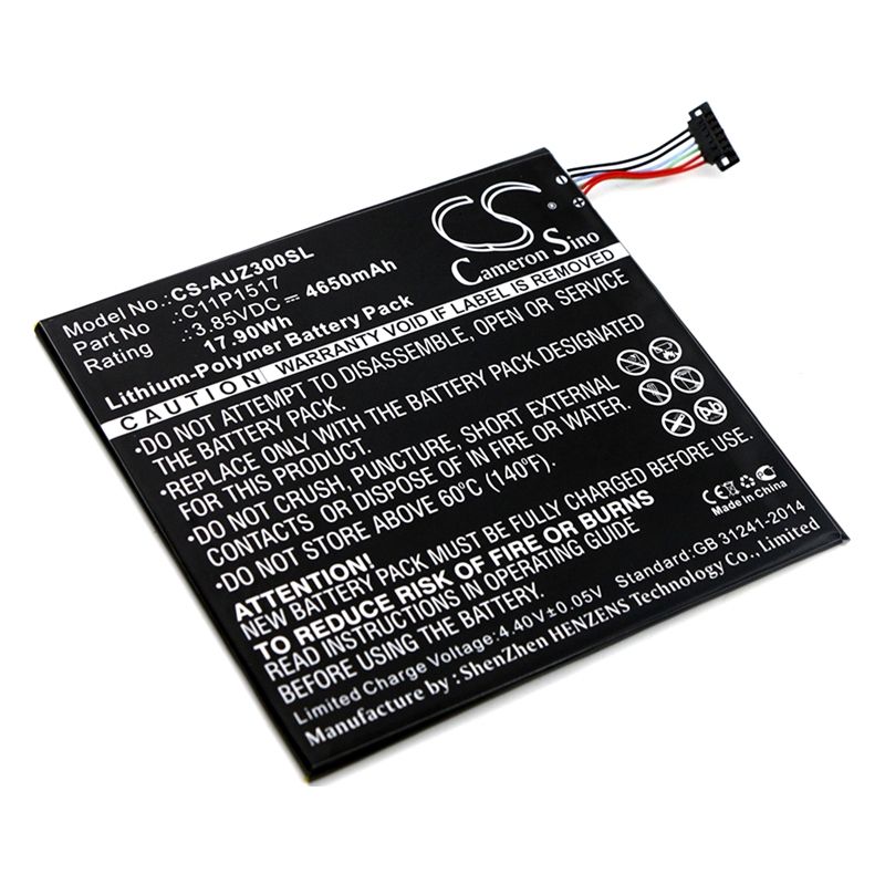 Li-polymer Battery Fits Asus, Pad Zenpad Zenpad 10 Z0310m, Pad Zenpad Zenpad 10 Z300m 3.85v, 4650mah Tablet Cameron Sino Technology Limited