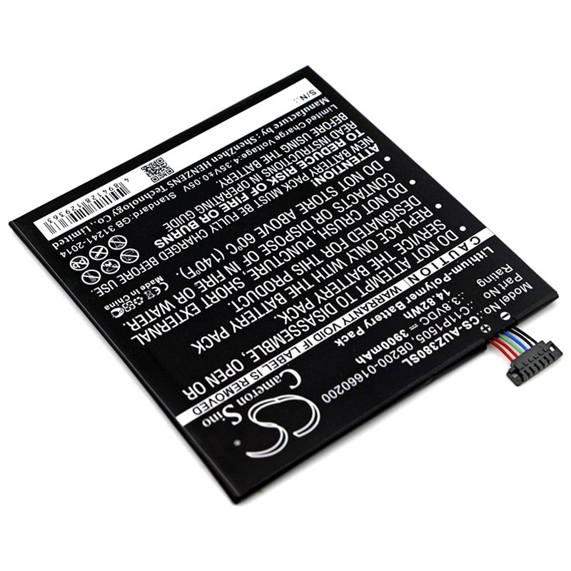 Li-Polymer Battery fits Asus, P022, P024, Zenpad 8.0 Z380c 3.8V, 3900mAh Tablet Cameron Sino Technology Limited