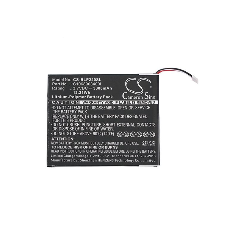 Li-Polymer Battery fits Blu, Bt-e505, P220, P220u 3.7V, 3300mAh Computer Cameron Sino Technology Limited (Suspended)