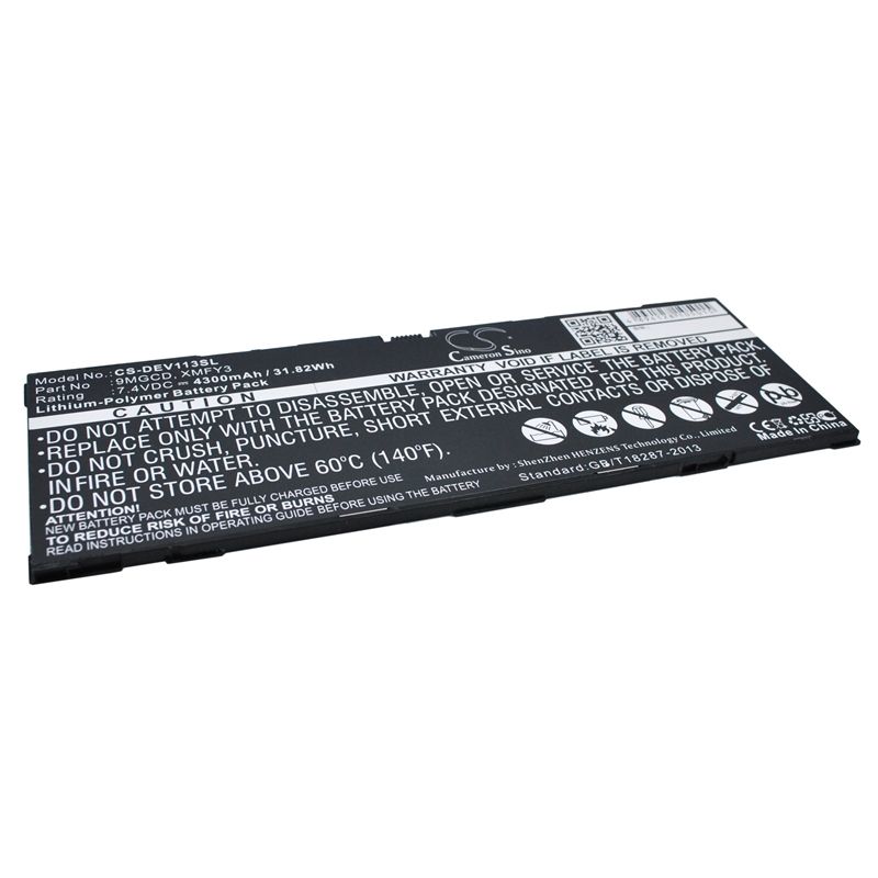 Li-Polymer Battery fits Dell, T06g, Venue 11 Pro 5130 7.4V, 4300mAh Tablet Cameron Sino Technology Limited
