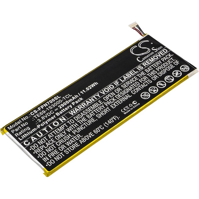 Li-Polymer Battery fits Fisherprice, Nabi 7, Nbfp07mkg, Nbfp07pmkg 3.8V, 2900mAh Computer Cameron Sino Technology Limited (Suspended)