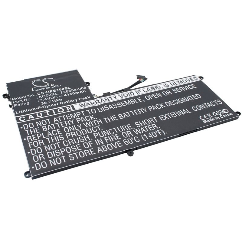 Li-Polymer Battery fits Hp, Elitepad 1000, Elitepad 1000 G2, F1q77ea 7.4V, 4150mAh Tablet Cameron Sino Technology Limited