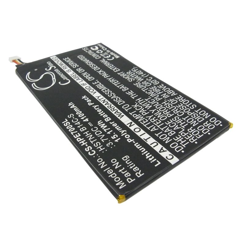Li-Polymer Battery fits Hp, Slate 7 1800 Tablet, Slate 7 3g, Slate 7 Voice Tab 3.7V, 4100mAh Tablet Cameron Sino Technology Limited