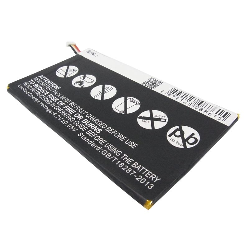 Li-Polymer Battery fits Hp, Slate 7 1800 Tablet, Slate 7 3g, Slate 7 Voice Tab 3.7V, 4100mAh Tablet Cameron Sino Technology Limited