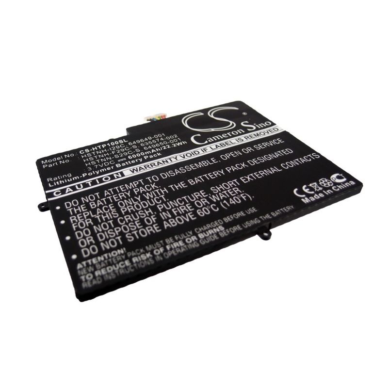 Li-polymer Battery Fits Hp, Touchpad 10 3.7v, 6000mah Tablet Cameron Sino Technology Limited