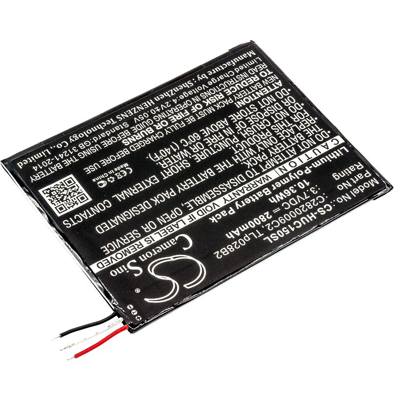 Li-Polymer Battery fits Alcatel, One Touch Pixi 3 (7) Wifi, Ot-8055, Ot-8057 3.7V, 2800mAh Tablet Cameron Sino Technology Limited