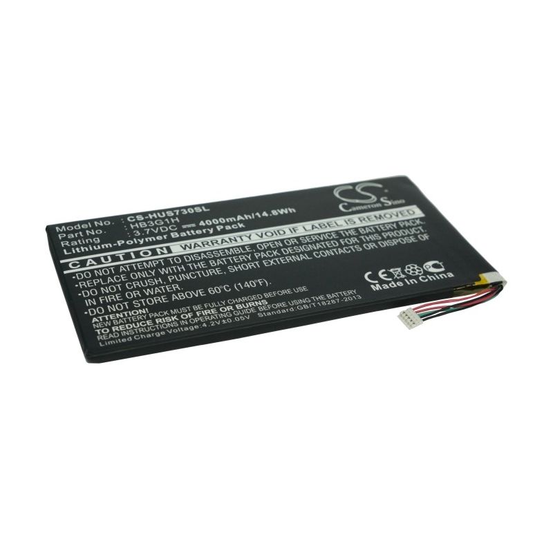 Li-Polymer Battery fits Huawei, Mediapad, Mediapad 7, Mediapad 7 Lite 3.7V, 4000mAh Tablet Cameron Sino Technology Limited