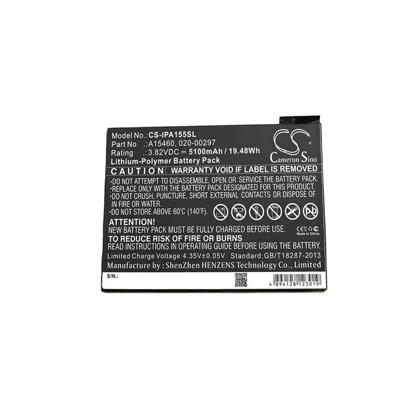 Li-polymer Battery Fits Apple, A1538, A1546, A1550 3.82v, 5100mah Tablet Cameron Sino Technology Limited