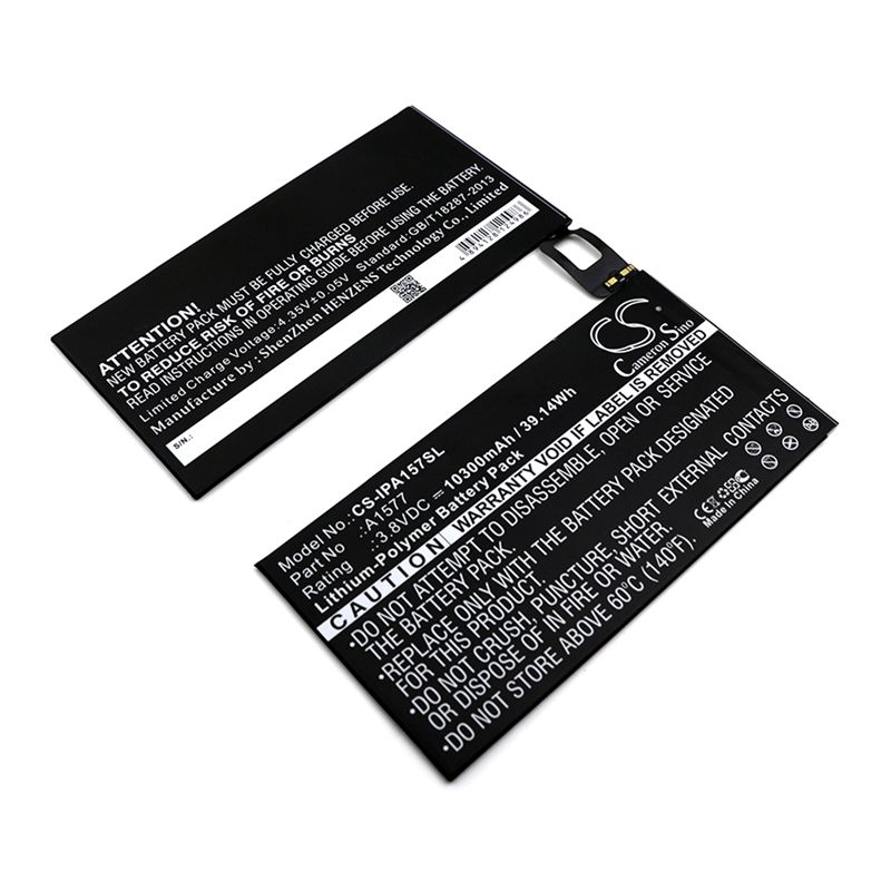 Li-polymer Battery Fits Apple, A1577, A1584, A1652 3.8v, 10300mah Tablet Cameron Sino Technology Limited