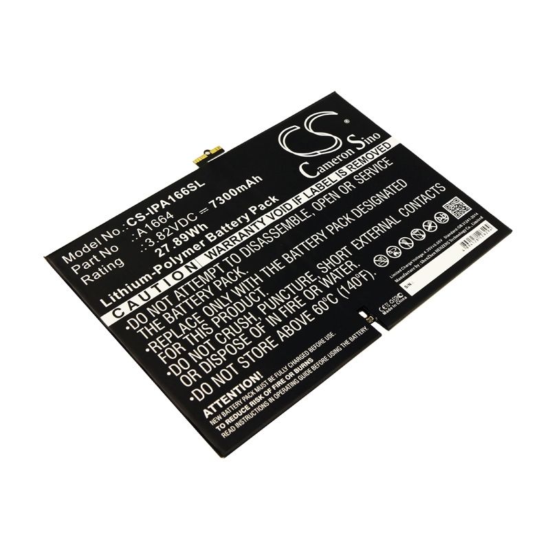 Li-polymer Battery Fits Apple, A1673, A1674, A1675 3.82v, 7300mah Tablet Cameron Sino Technology Limited