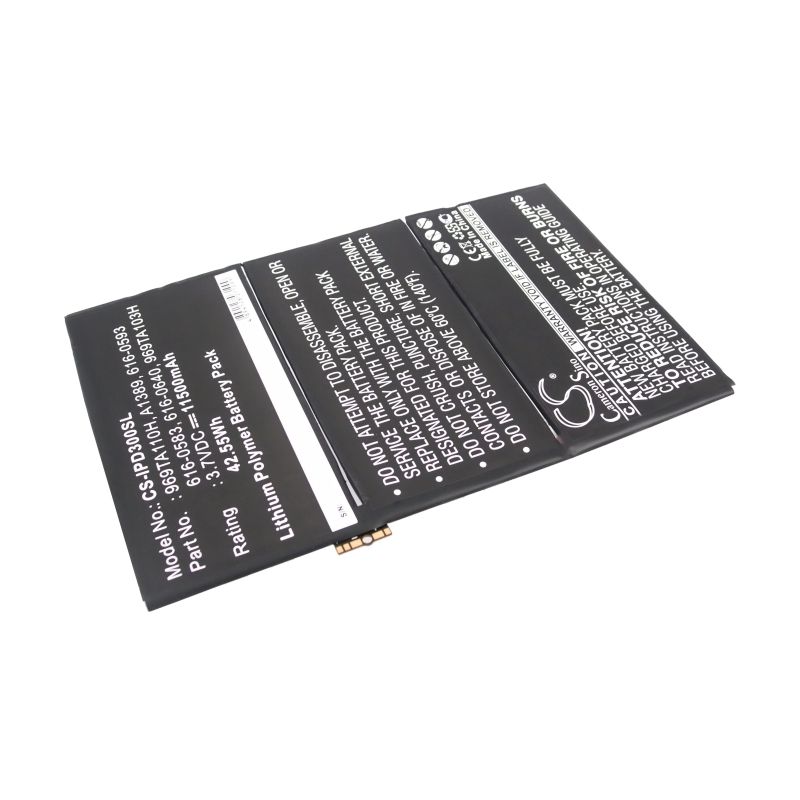 Li-polymer Battery Fits Apple, A1389, Ipad 3, Ipad 3 16gb Wi-fi 3.7v, 11500mah Tablet Cameron Sino Technology Limited