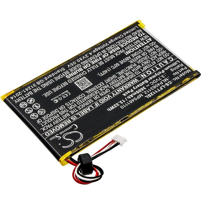 Li-polymer Battery Fits Leapfrog, Leappad Platinum Kids Learning, Xdi Ultra 3.7v, 3600mah Tablet Cameron Sino Technology Limited