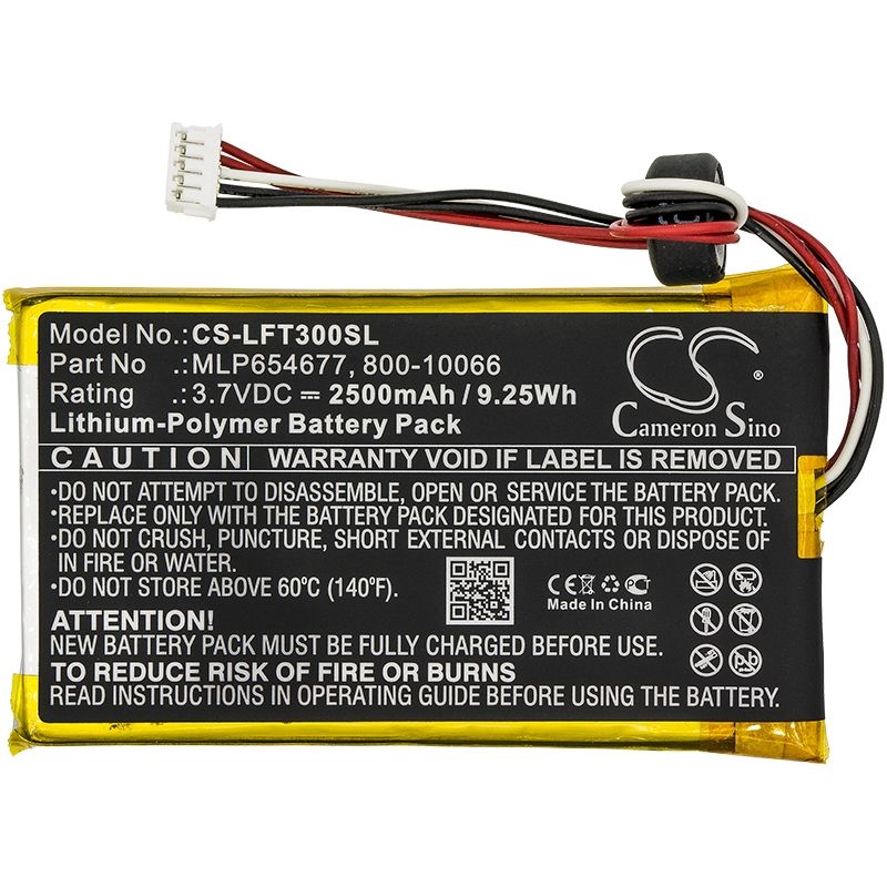 Li-polymer Battery Fits Leapfrog, Leappad 3, Leappad3 3.7v, 2500mah Tablet Cameron Sino Technology Limited