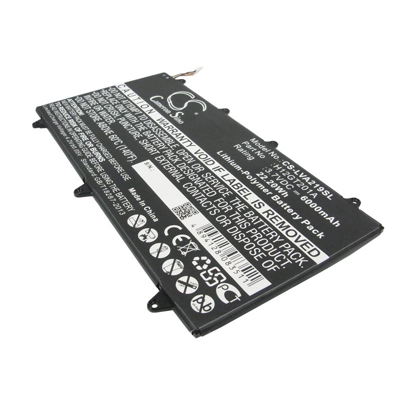 Li-polymer Battery Fits Lenovo, A2109a-f, Ideapad A2109, Ideapad A2109 9" 3.7v, 6000mah Tablet Cameron Sino Technology Limited