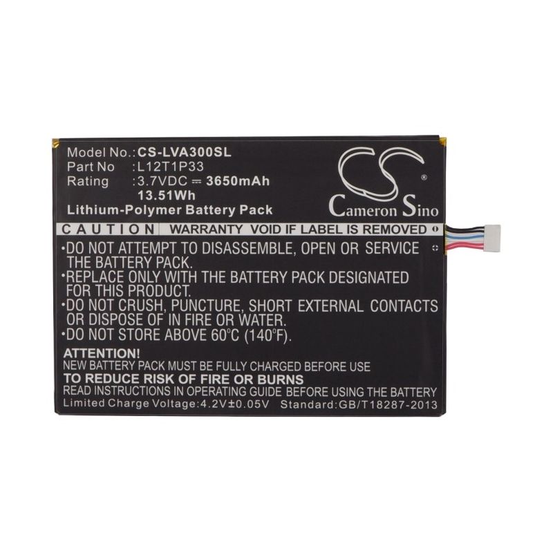 Li-polymer Battery Fits Lenovo, Ideapad A1000l-f60041, Ideapad A1010, Ideapad A1010-t 3.7v, 3650mah Tablet Cameron Sino Technology Limited