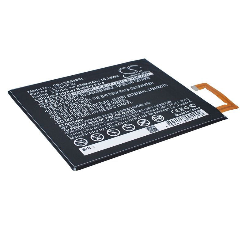 Li-polymer Battery Fits Lenovo, Ideapad A5500, Ideapad A8, Ideapad A8-50 3.8v, 4250mah Tablet Cameron Sino Technology Limited