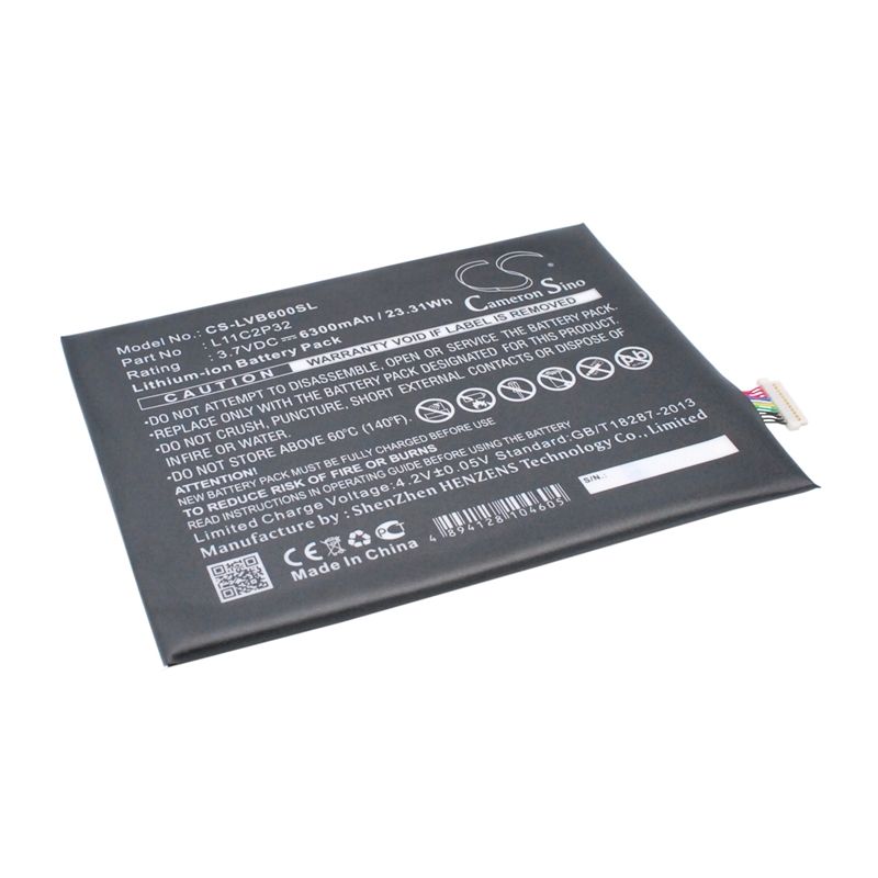 Li-polymer Battery Fits Lenovo, A7600, Ideapad A10-70, Ideapad A7600-f 3.7v, 6300mah Tablet Cameron Sino Technology Limited