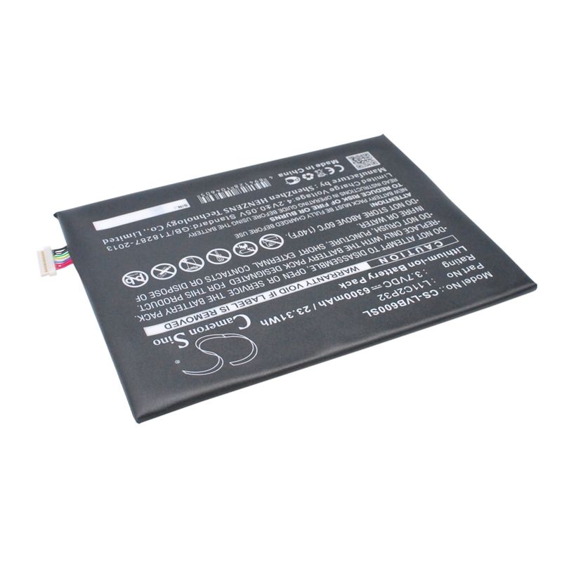 Li-polymer Battery Fits Lenovo, A7600, Ideapad A10-70, Ideapad A7600-f 3.7v, 6300mah Tablet Cameron Sino Technology Limited