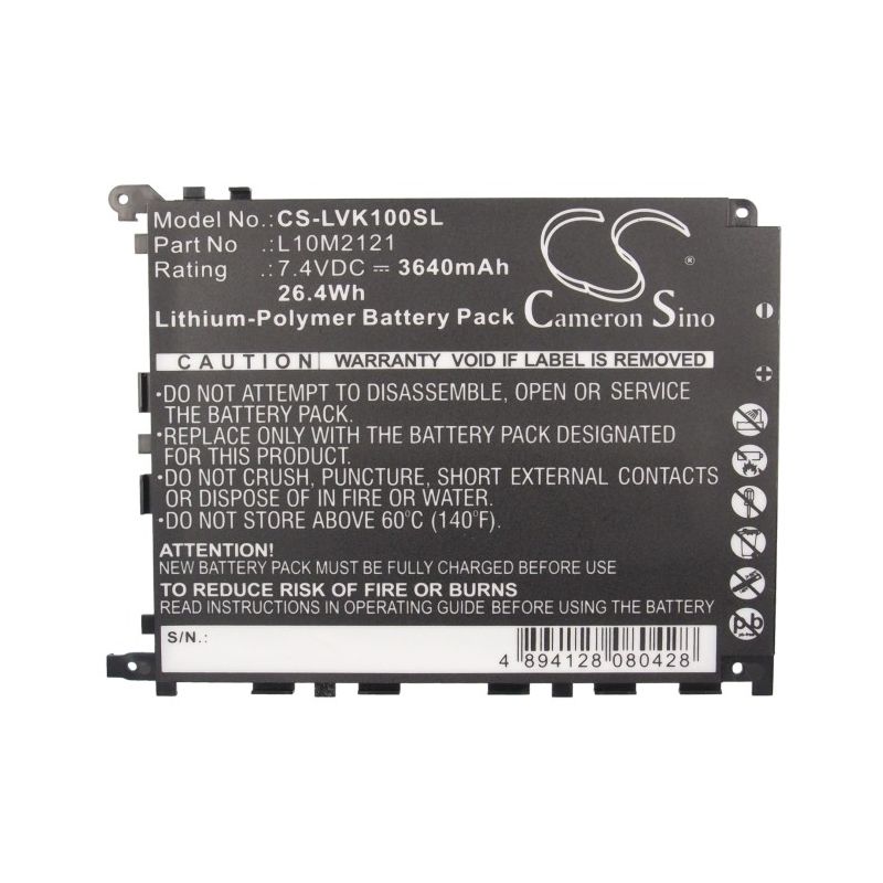 Li-polymer Battery Fits Lenovo, Ideapad K1 7.4v, 3640mah Computer Cameron Sino Technology Limited