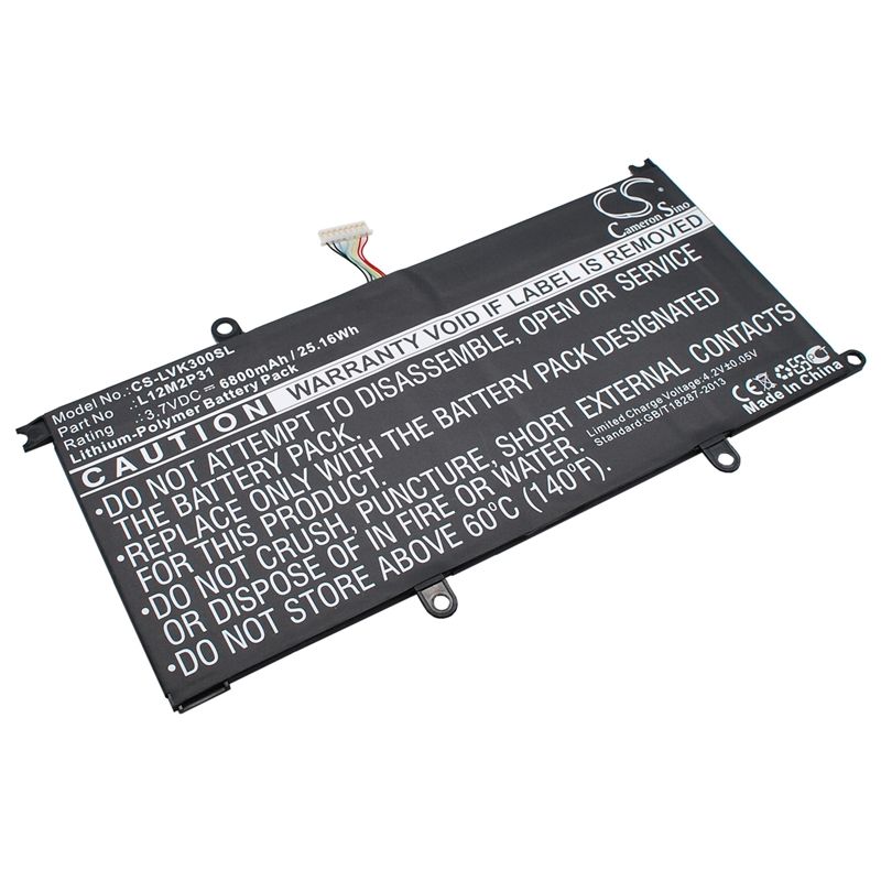 Li-Polymer Battery fits Lenovo, Ideapad K3, Ideatab K3 Lynx, K3011w 3.7V, 6800mAh Computer Cameron Sino Technology Limited (Suspended)