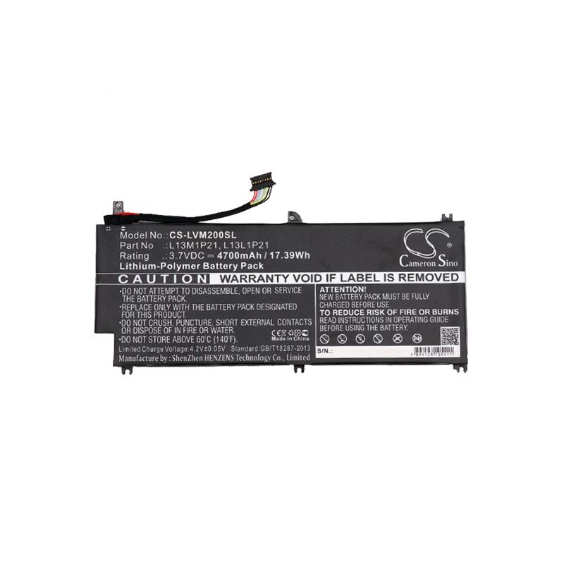 Li-Polymer Battery fits Lenovo, 20326-r, Ideatab Miix, Ideatab Miix 2 3.7V, 4700mAh Tablet Cameron Sino Technology Limited