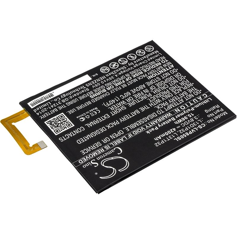 Li-Polymer Battery fits Lenovo, Tab 2 A8-50, Tab 2 A8-50f, Tab 2 A8-50lc 3.8V, 4200mAh Tablet Cameron Sino Technology Limited