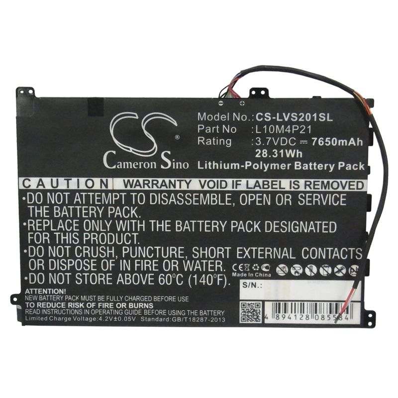 Li-Polymer Battery fits Lenovo, Ideapad S2010 3.7V, 7650mAh Computer Cameron Sino Technology Limited (Suspended)