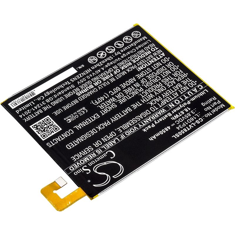 Li-polymer Battery Fits Lenovo, Tab 4, Tab4, Tb-8504f 3.85v, 4850mah Tablet Cameron Sino Technology Limited