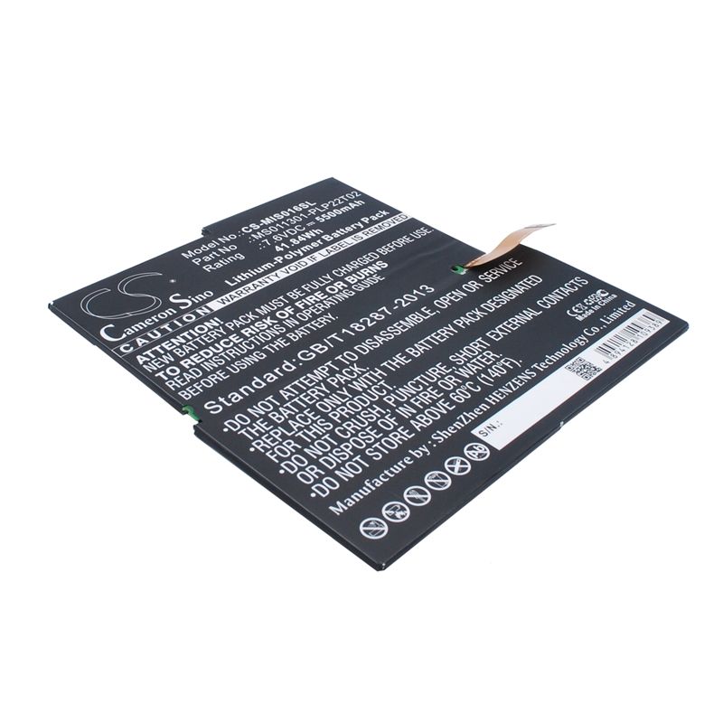 Li-polymer Battery Fits Microsoft, 4ym-00001, Mq2-0000, Ps2-00001 7.6v, 5500mah Tablet Cameron Sino Technology Limited