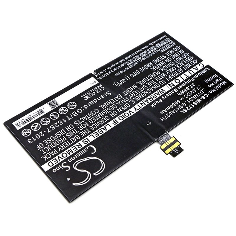 Li-polymer Battery Fits Microsoft, 1724, Surface 4, Surface Pro 4 7.5v, 5050mah Tablet Cameron Sino Technology Limited