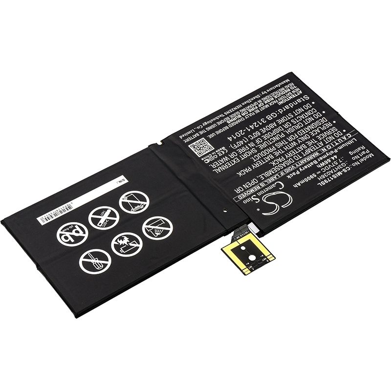 Li-polymer Battery Fits Microsoft, Surface Pro 5, Surface Pro 5 1796 7.57v, 5900mah Tablet Cameron Sino Technology Limited