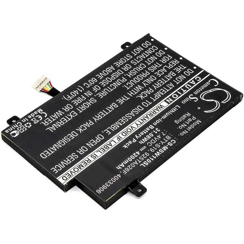 Li-Polymer Battery fits Msi, Windpad 110, Windpad 110w, Windpad 110w-014us 7.4V, 4200mAh Computer Cameron Sino Technology Limited (Suspended)