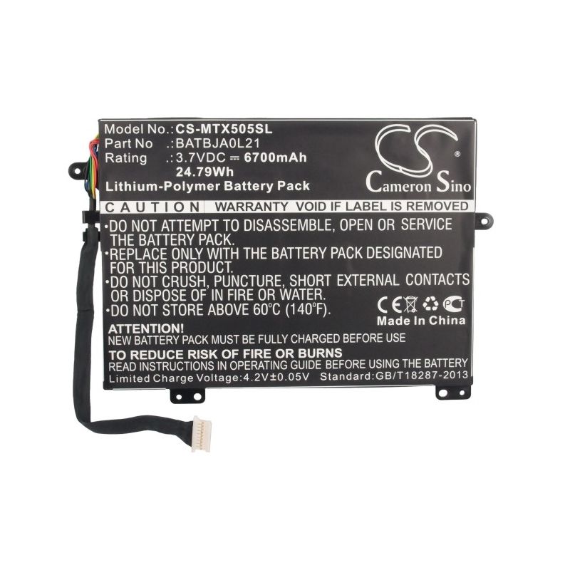 Li-Polymer Battery fits Motorola, Mz505, Xoom 10.1, Xoom Family Edition 3.7V, 6700mAh Tablet Cameron Sino Technology Limited