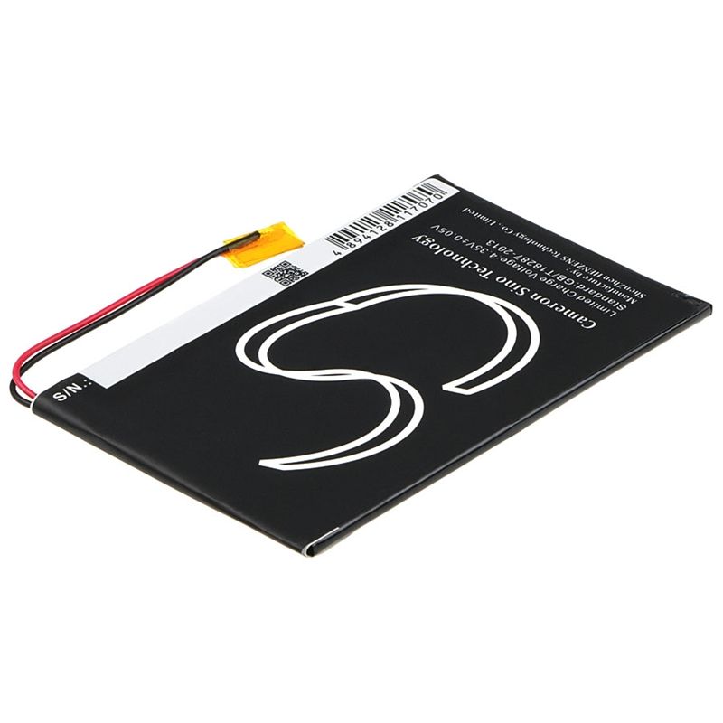 Li-Polymer Battery fits Rca, 7", Rct6272w23 3.8V, 3650mAh Tablet Cameron Sino Technology Limited