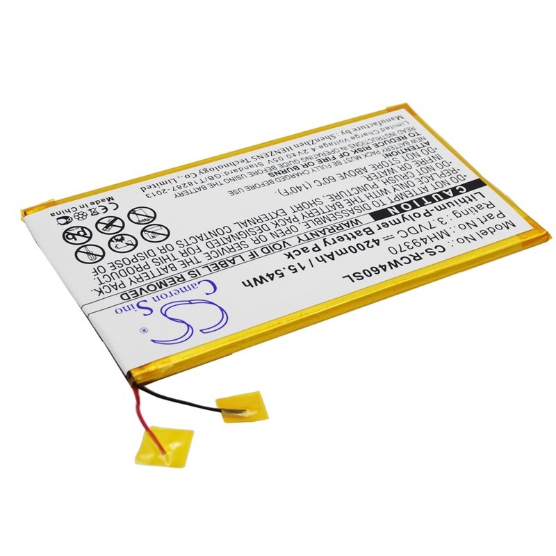 Li-polymer Battery Fits Rca, 10", Rct6203w46, Rct6203w46 10" 3.7v, 4200mah Tablet Cameron Sino Technology Limited