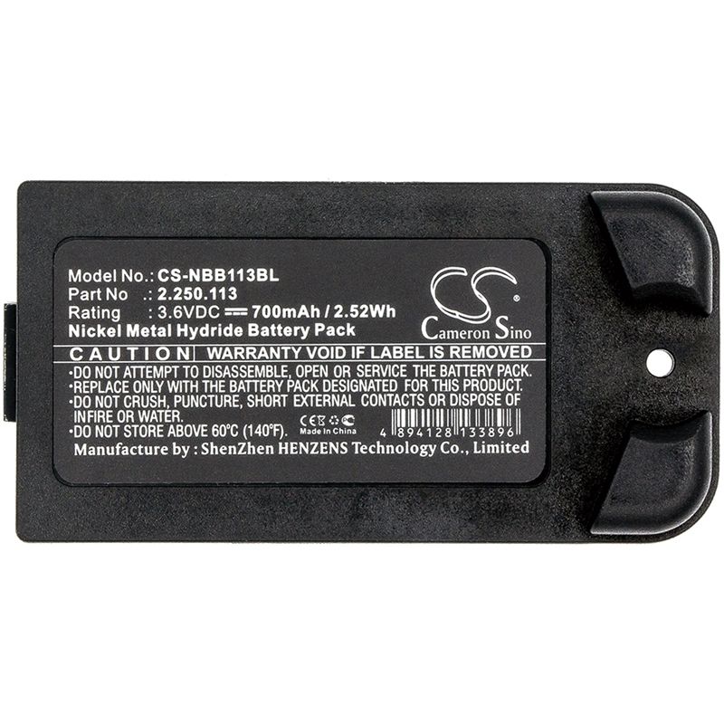 Ni-MH Battery fits Nbb, 22501113, Planar-c, 3.6V, 700mAh Crane Remote Control Cameron Sino Technology Limited