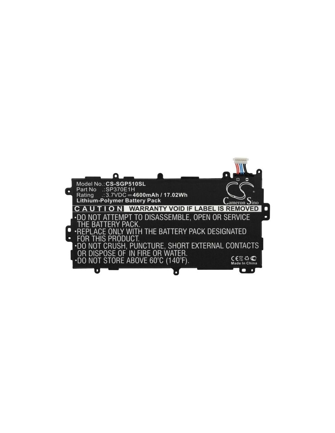 Li-polymer Battery Fits Samsung, Galaxy Note 8.0, Galaxy Note 8.0 32gb, Gt-n5100 3.7v, 4600mah Tablet Cameron Sino Technology Limited
