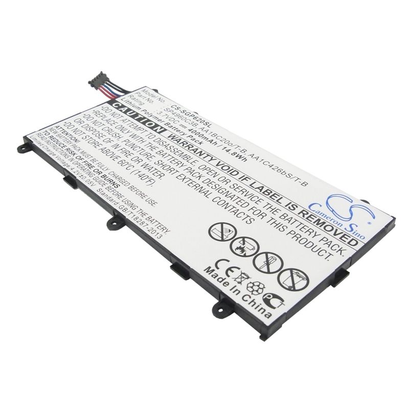 Li-polymer Battery Fits Samsung, Galaxy Tab 7.0, Galaxy Tab 7.0 Plus, Galaxy Tab P3100 3.7v, 4000mah Tablet Cameron Sino Technology Limited