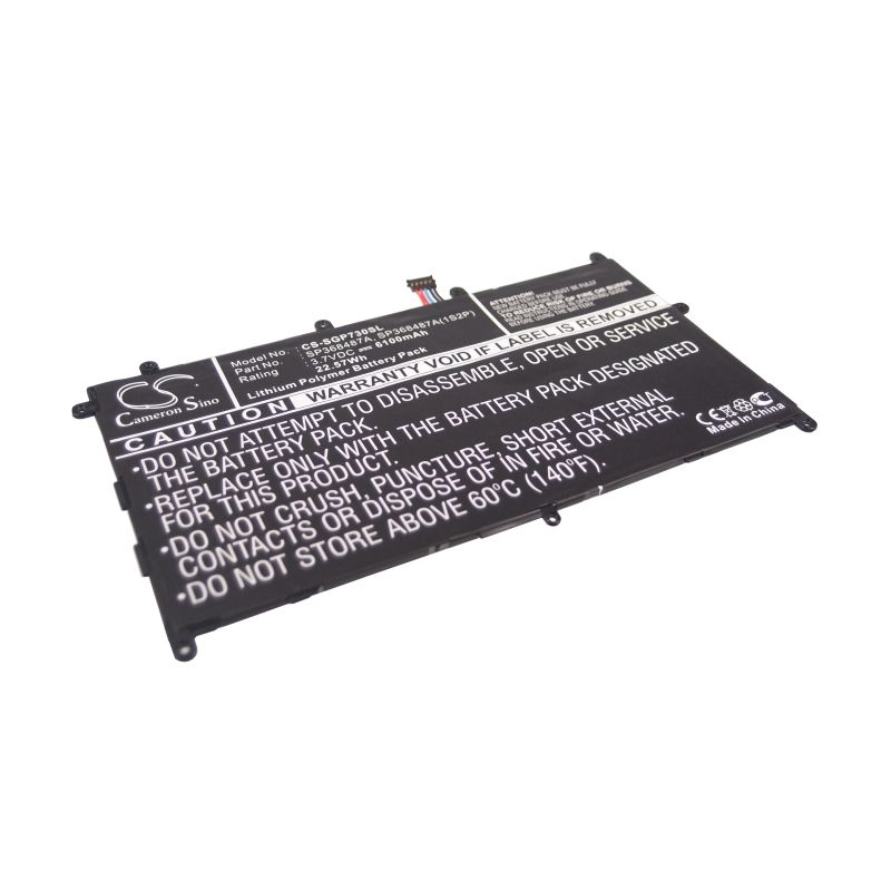 Li-polymer Battery Fits Samsung, Galaxy Tab 8.9, Gt-p7300, Gt-p7310 3.7v, 6100mah Tablet Cameron Sino Technology Limited
