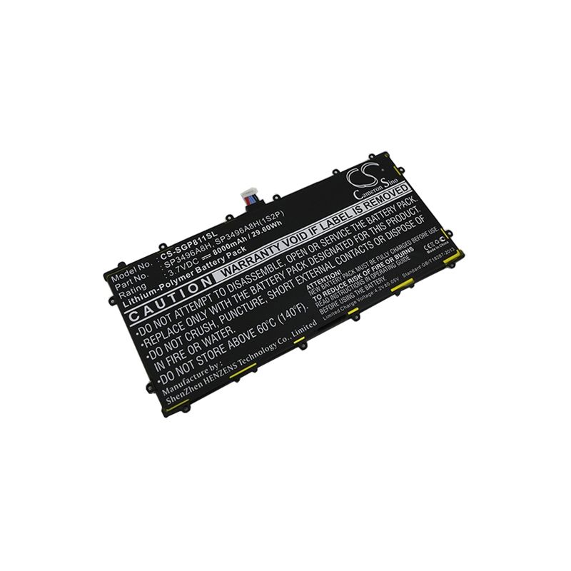 Li-polymer Battery Fits Google, Nexus 10, Samsung, Gt-p8110 3.7v, 8000mah Tablet Cameron Sino Technology Limited