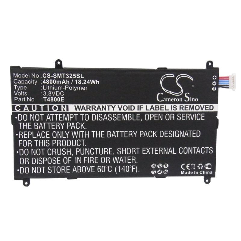 Li-polymer Battery Fits Samsung, Galaxy Tabpro 8.4, Galaxy Tabpro 8.4 Lte-a, Sm-t320 3.8v, 4800mah Tablet Cameron Sino Technology Limited