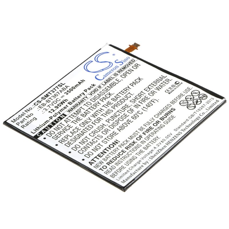 Li-Polymer Battery fits Samsung, Galaxy Tab 5, Galaxy Tab A 8.0 2017, Galaxy Tab A 8.0 2017 Td-lte 3.7V, 3500mAh Tablet Cameron Sino Technology Limited