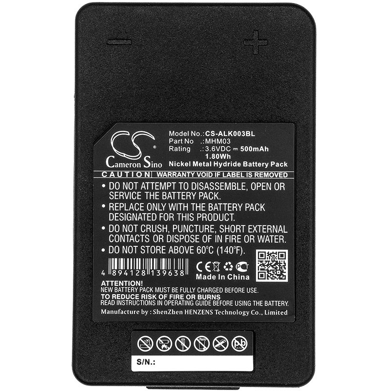 Ni-mh Battery Fits Autec, Lk Neo, Autec 3.6v, 500mah Crane Remote Control Cameron Sino Technology Limited